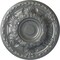 Ekena Millwork Granada Ceiling Medallion (Fits Canopies up to 7 1/8"), Hand-Painted Platinum, 23 1/2"OD x 2 3/4"P CM24GAPLS - alternate 1